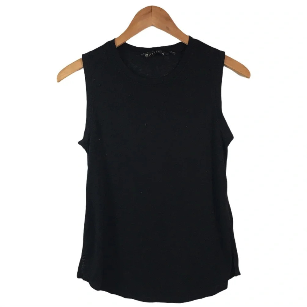WS532 Athleta sleeveless Split Sides Gym Top XS - Picture 1 of 3